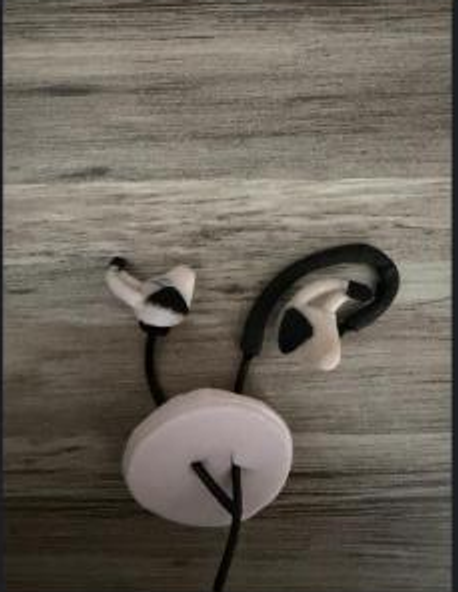 Full view of the silicone ear piece prototypes for the Evren Phoenix device